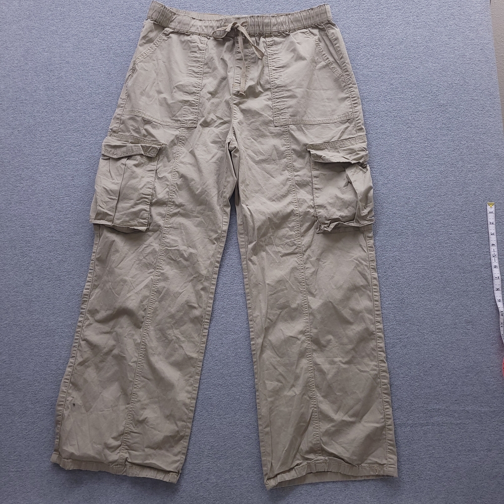 YMI MID RISE CARGO PANTS WOMEN'S SZ XL CREAM CLOUD UTILITY STREETWEAR
